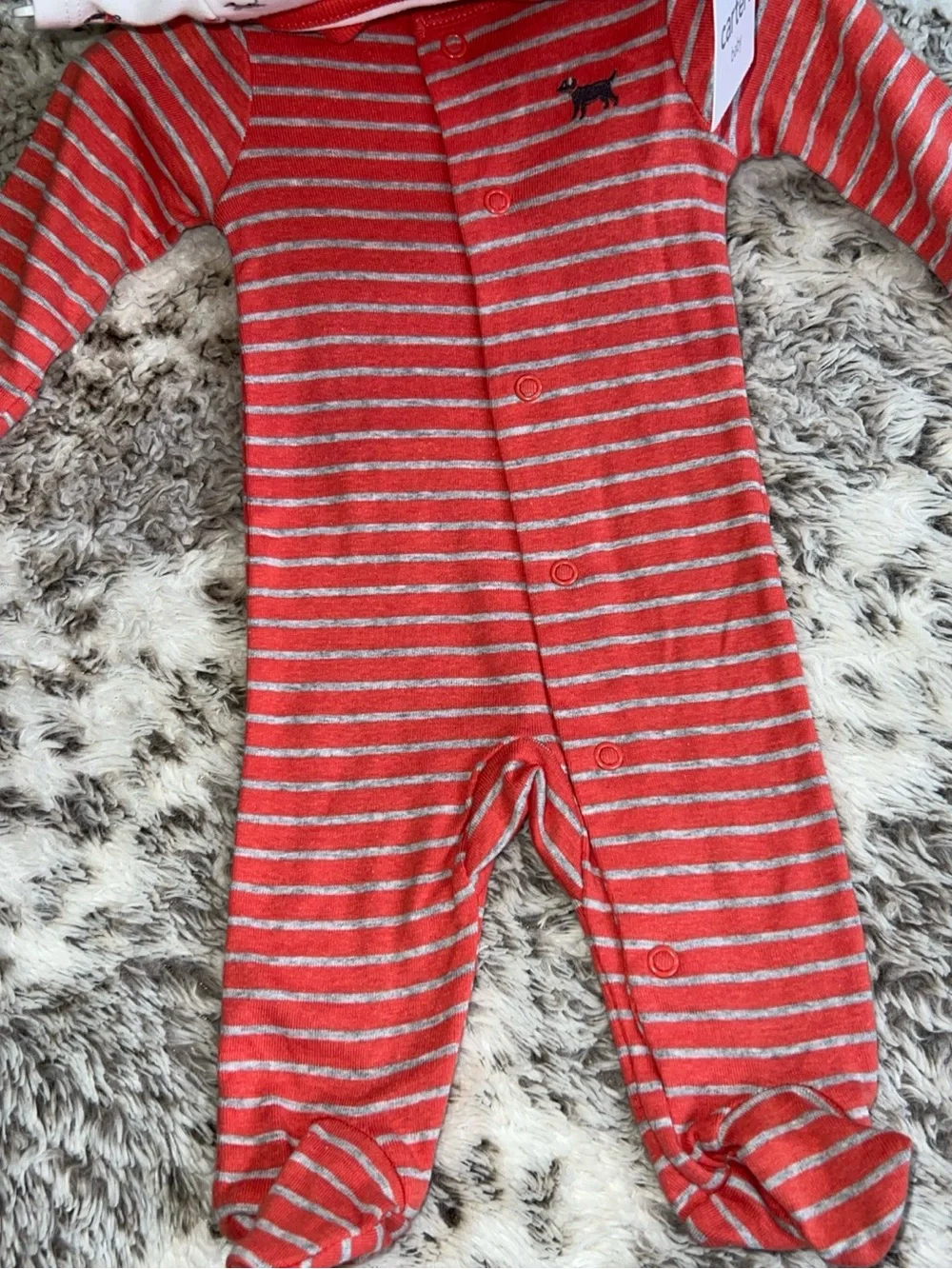 Carter’s Baby 4-Piece Layette Set Newborn NWT Best Friends Dogs Sleep & Play